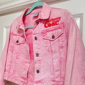 Pink Cherry Coca-Cola Denim Jacket